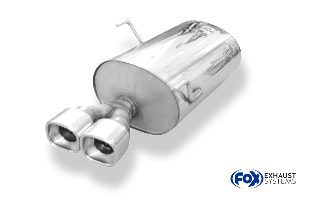 Fox passend für Peugeot 406 Break Endschalldämpfer - 2x88x79 Typ 71
