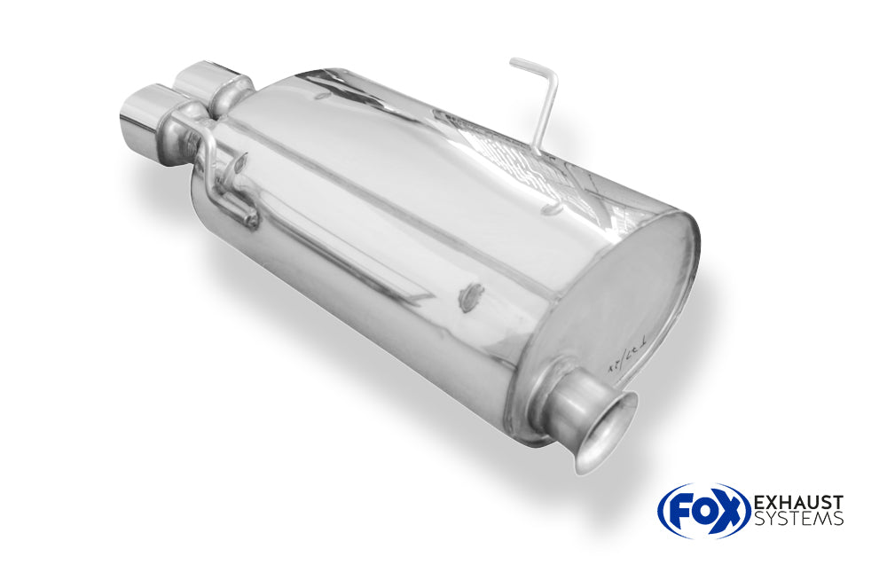 Fox passend fürPeugeot 406 Break Endschalldämpfer - 2x88x79 Typ 71