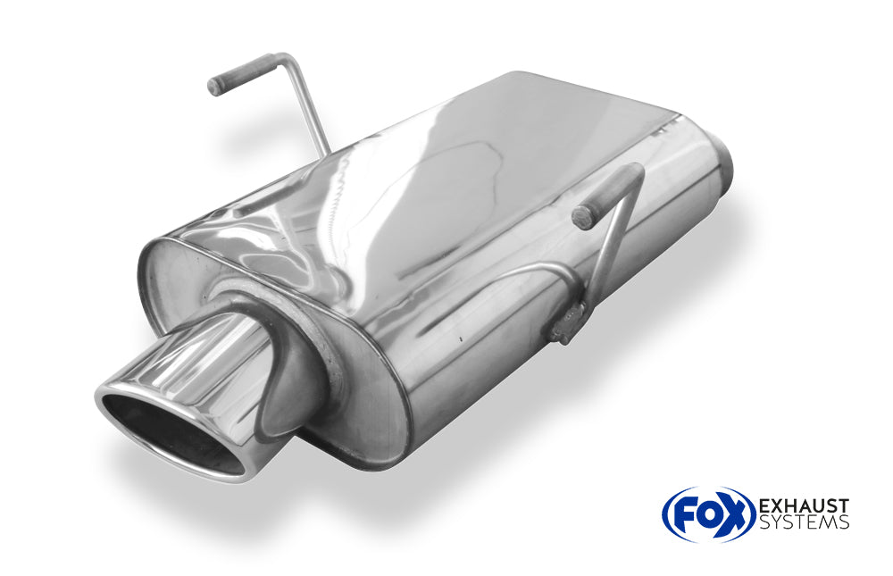 Fox passend fürPeugeot 406 Coupe Endschalldämpfer - 115x85 Typ 32