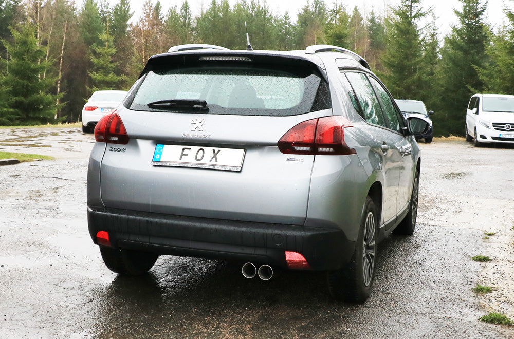 Fox passend fürPeugeot 2008 Endschalldämpfer - 2x80 Typ 25