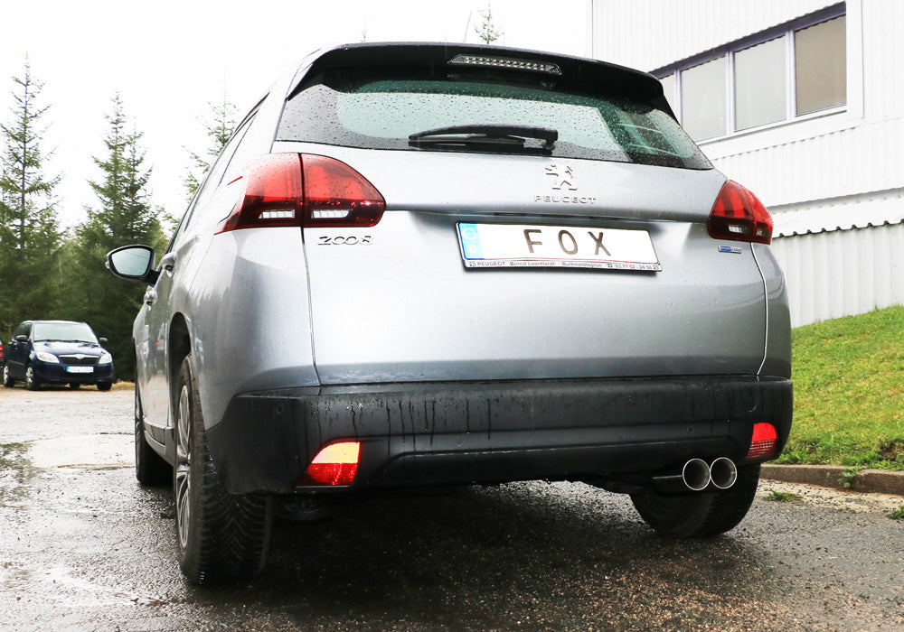 Fox passend fürPeugeot 2008 Endschalldämpfer - 2x80 Typ 25
