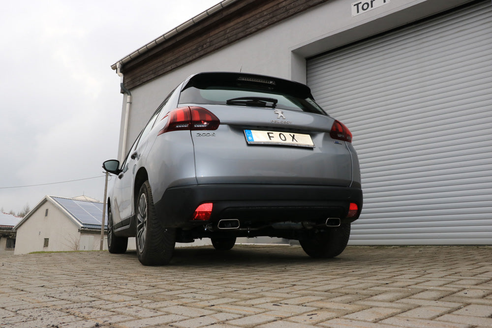Fox passend fürPeugeot 2008 Endschalldämpfer Ausgang rechts/links - 145x65 Typ 59 rechts/links