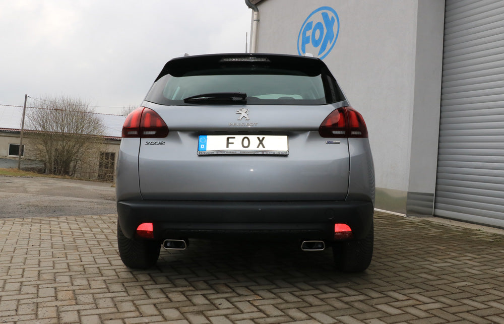 Fox passend für Peugeot 2008 Endschalldämpfer Ausgang rechts/links - 145x65 Typ 59 rechts/links