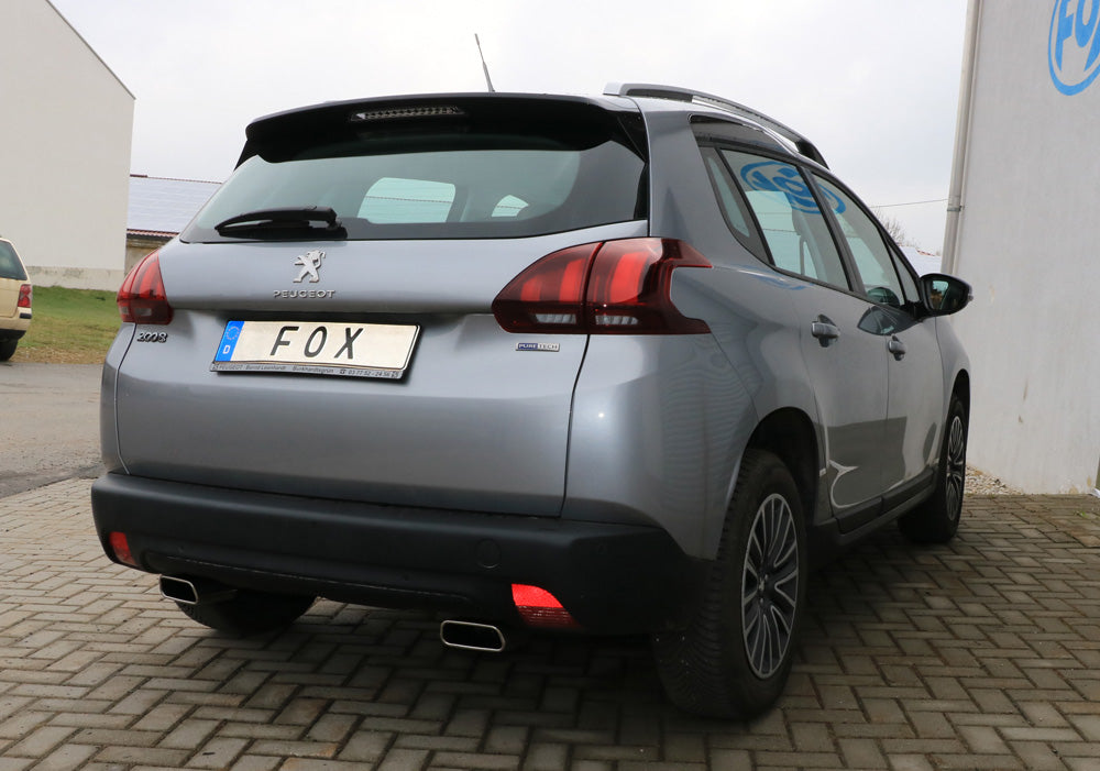 Fox passend fürPeugeot 2008 Endschalldämpfer Ausgang rechts/links - 145x65 Typ 59 rechts/links