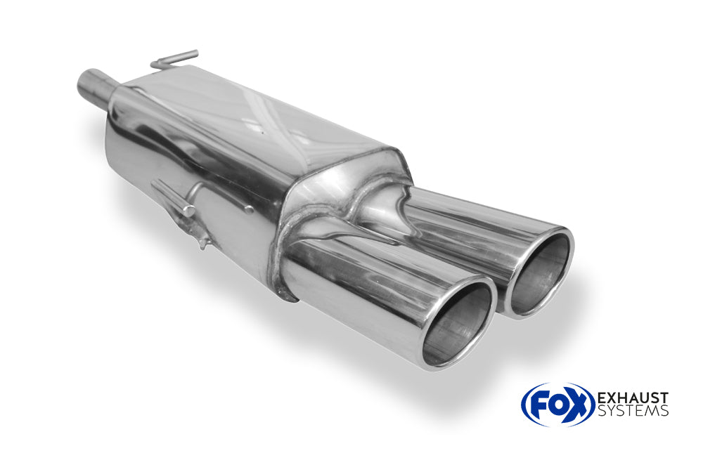 Fox passend fürPeugeot RCZ Endschalldämpfer einseitig - 2x100 Typ 16