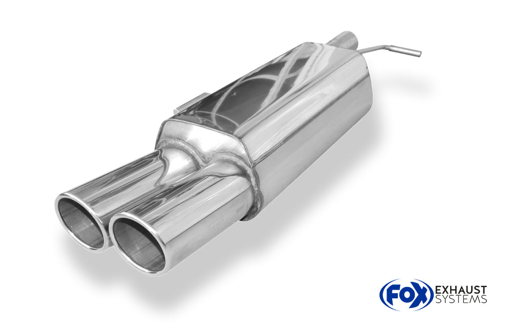 Fox passend fürPeugeot RCZ Endschalldämpfer einseitig - 2x100 Typ 16