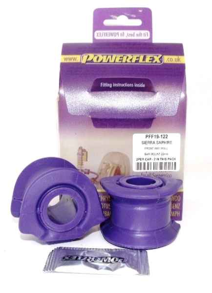 Powerflex Road Series passend für Ford Escort Mk3 & 4, XR3i, Orion All Types (1980-1990) Stabilisator vorne an Fahrgestell 22mm