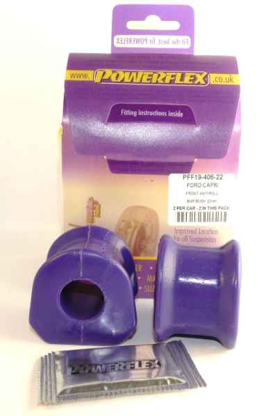 Powerflex Road Series passend für Ford Capri (1969-1986) Stabilisator vorne innen an Fahrgestell 21mm