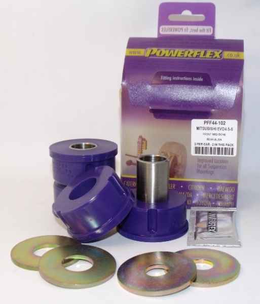 Powerflex Road Series passend für Mitsubishi Lancer Evolution IV, V & VI RS/GSR (1996 - 2001) Vorderradaufhängung PU Buchse hinten