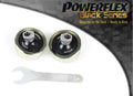 Powerflex Black Series  passend für Mitsubishi Lancer Evolution VII, VIII & IX inc 260 (2001 - 2007) vorderer Querlenker hintere Buchse +/- 0.33° Nachlaufverstellung mit Sturzkorrektur bei Lenkbewegung
