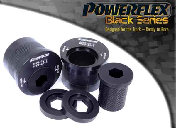 Powerflex Black Series  passend für Mini R59 Roadster (2012 - 2015) Querlenker vorne, hinterer Buchsensatz für 2% zusätzlichen Radnachlauf-Einstellung