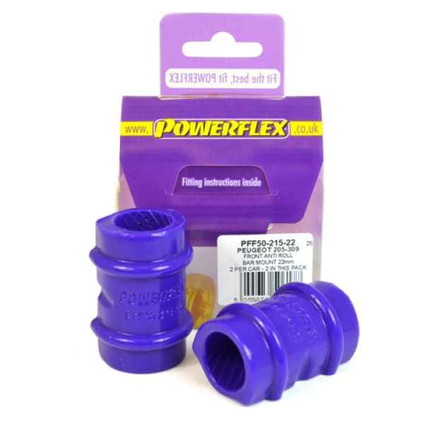 Powerflex Road Series passend für Peugeot 205 GTi & 309 GTi Stabilisator vorne innen an Fahrgestell 22mm