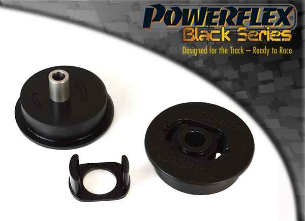 Powerflex Black Series  passend für Renault Megane II inc RS 225, R26 and Cup (2002-2008) Motoraufnahme hinten unten