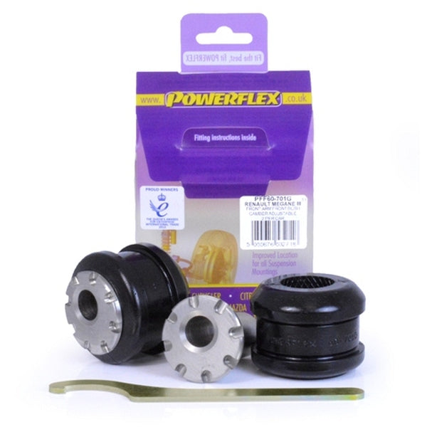 Powerflex Road Series passend für Renault Megane III RS (2008-2016) Querlenker vorne, für Sturzeinstellung