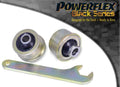 Powerflex Black Series  passend für Subaru Outback (2009 - 2014) vorderer Querlenker hintere Buchse +/- 0.33° Nachlaufverstellung mit Sturzkorrektur bei Lenkbewegung