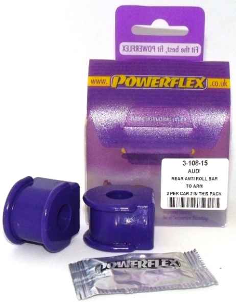 Powerflex Road Series passend für Audi Coupe Quattro (1985-1991) Quattro (1980-1991) Quattro Sport (1984-1985) Stabilisator zum Querlenker hinten