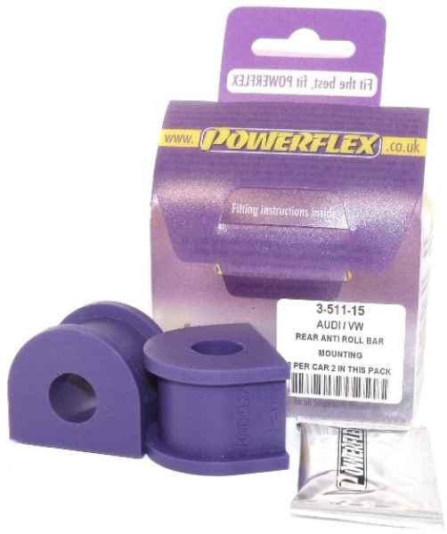 Powerflex Road Series passend für Volkswagen Jetta Mk4 4 Motion (1999-2005) Stabilisator hinten an Fahrgestell 15mm