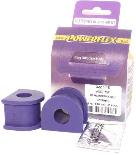 Powerflex Road Series passend für Volkswagen Jetta Mk4 4 Motion (1999-2005) Stabilisator hinten an Fahrgestell 16mm