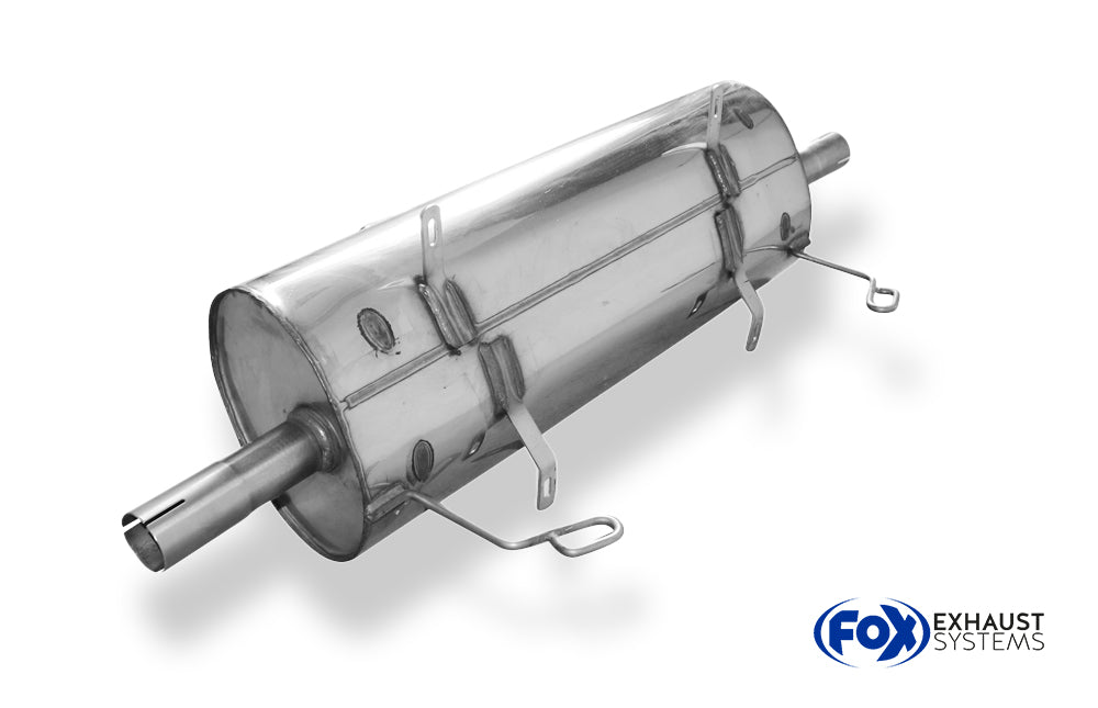 Fox passend fürPorsche Boxster Typ 986 Endschalldämpfer - 135x80 Typ 53 mittig