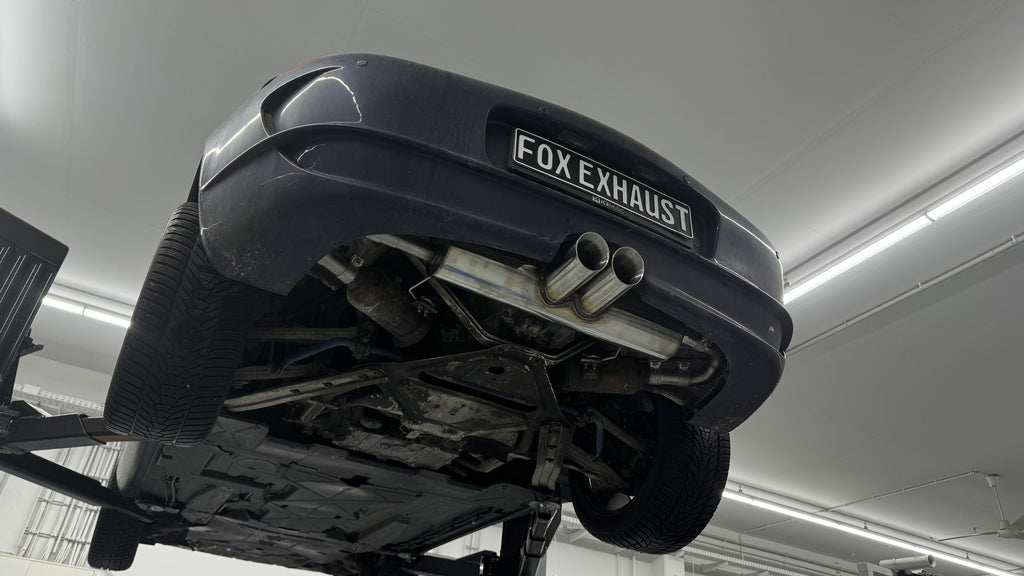 Fox passend fürPorsche Boxster Typ 986 Endschalldämpfer Ausgang mittig - 2x90 Typ 25