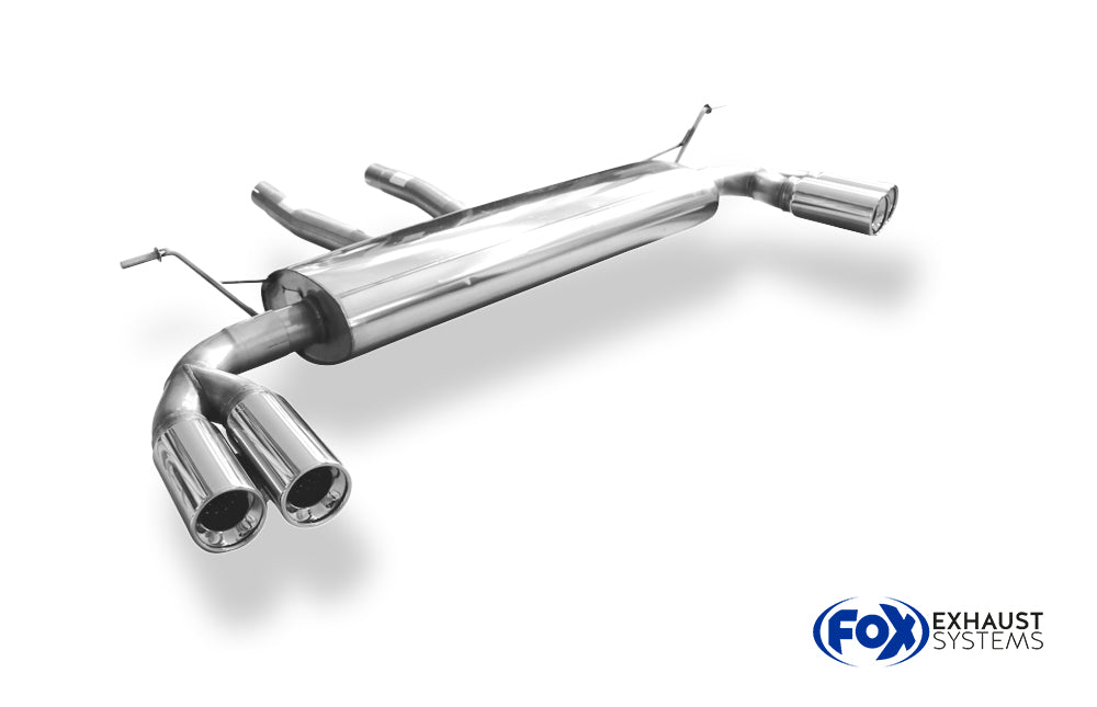 Fox passend fürPorsche Cayenne Endschalldämpfer rechts/links mit Y-Verbindungsrohr - 2x90 Typ 13 rechts/links