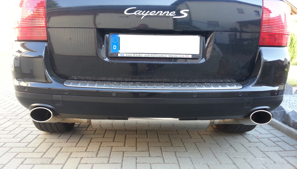 Fox passend für Porsche Cayenne Endschalldämpfer rechts/links - 140x90 Typ 32 rechts/links