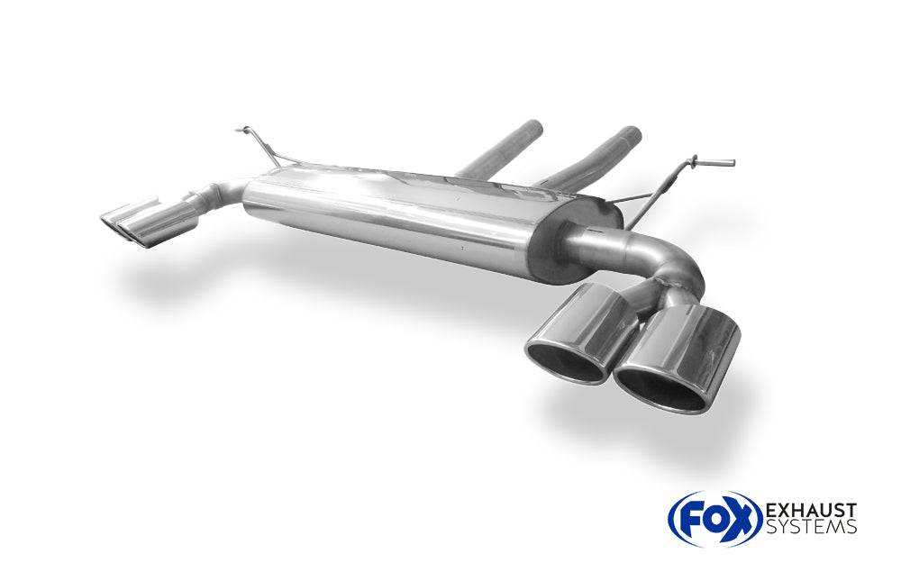 Fox passend fürPorsche Cayenne Endschalldämpfer rechts/links mit Y-Verbindungsrohr - 2x115x85 Typ 44 rechts/links