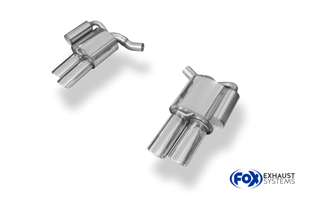 Fox passend für Porsche Panamera 3,6l Endschalldämpfer rechts/links - 2x115x85 Typ 44 rechts/links