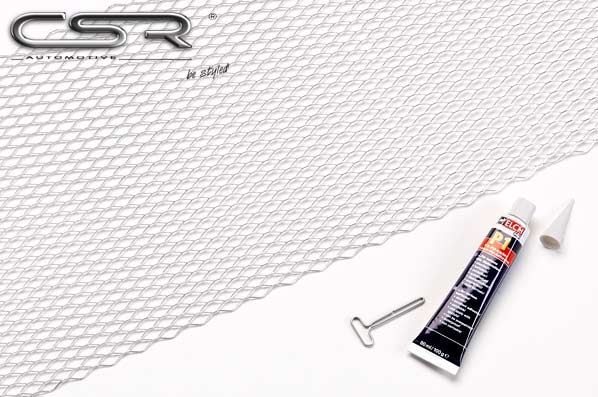 CSR Zubehör Set universal Renngitter silber + Kleber PS006