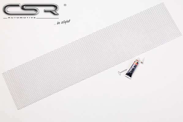 CSR Zubehör Set universal Renngitter silber + Kleber PS006