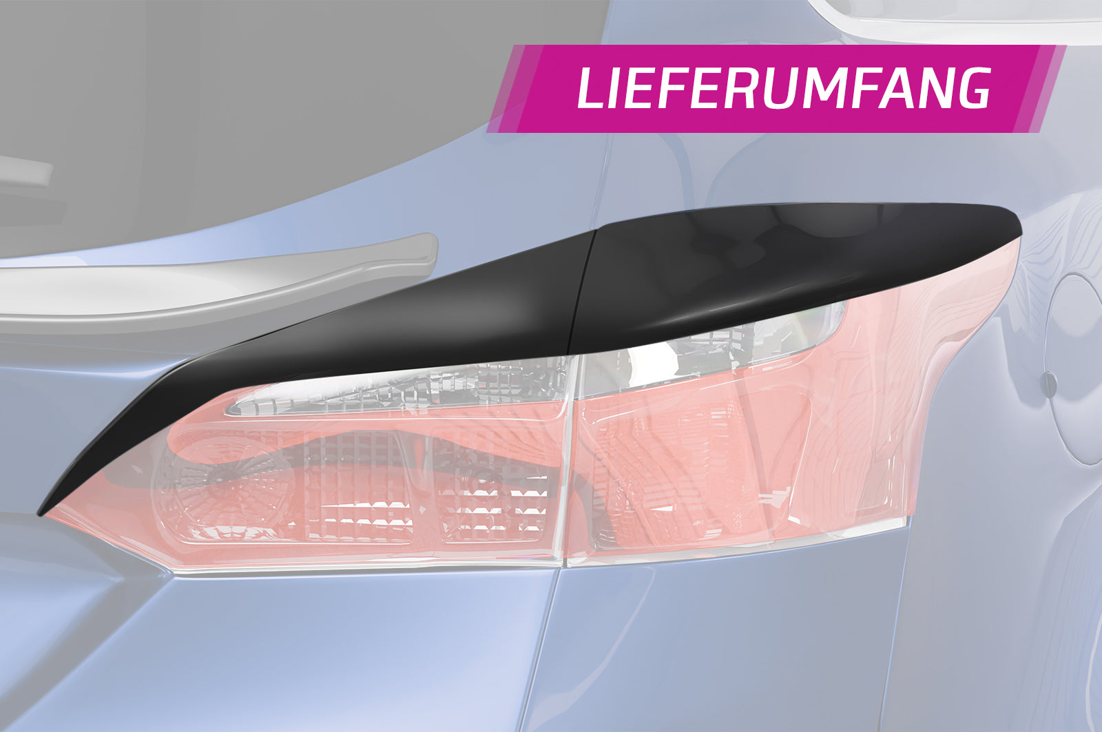 CSR Rücklichtblenden für Ford Focus MK3 Turnier RB016-L Unlackiert roh (Lackierung erforderlich)