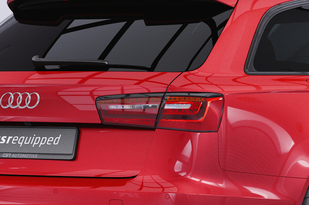 CSR Rücklichtblenden für Audi A6 C7 (Typ 4G) Avant RB018-L Unlackiert roh (Lackierung erforderlich)