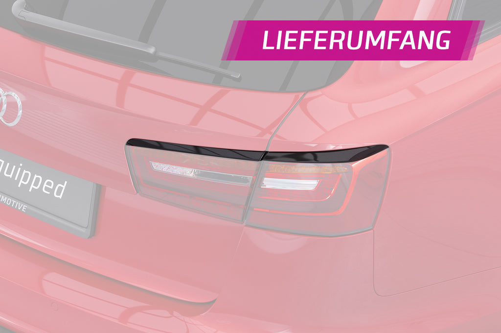 CSR Rücklichtblenden für Audi A6 C7 (Typ 4G) Avant RB018-L Unlackiert roh (Lackierung erforderlich)