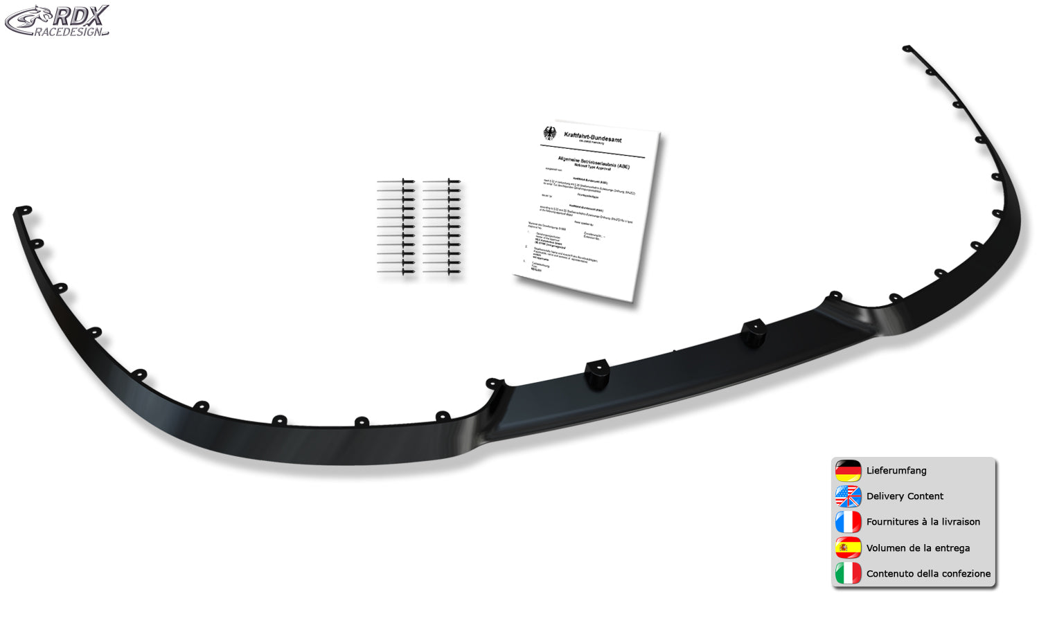 RDX Universal Spoilerlippe CUP2.0 Frontspoiler Cup Spoiler Lippe Schwert