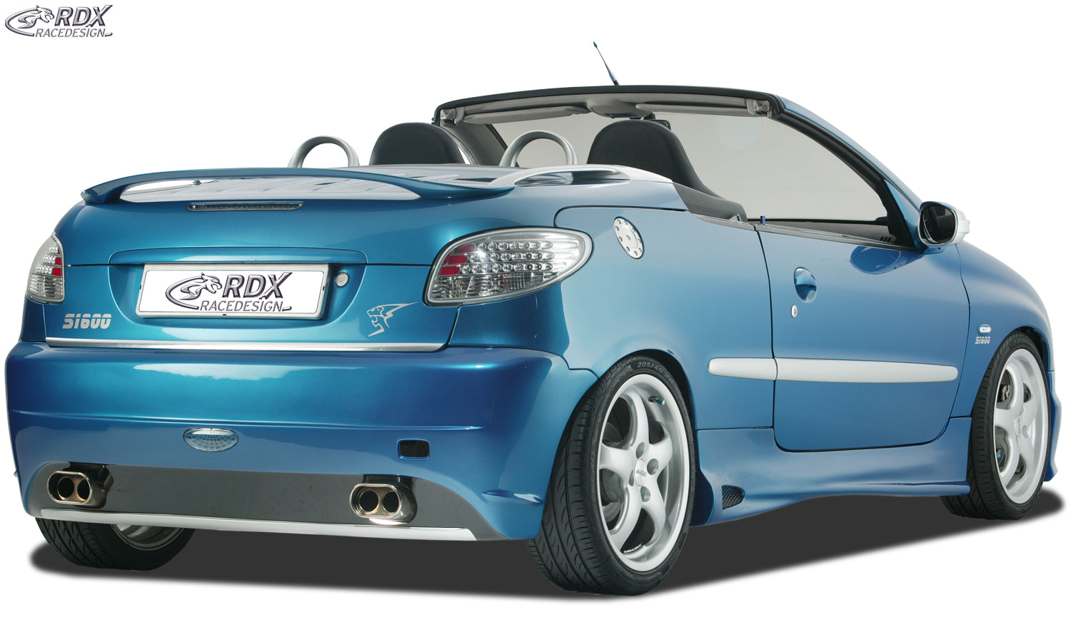 RDX Heckspoiler für PEUGEOT 206 CC Dachspoiler Spoiler
