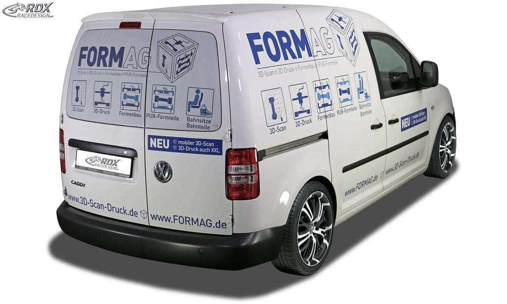 RDX Dachspoiler für VW Caddy 2K mit geteilter Heckklappe Flügeltüren Heckspoiler Spoiler Flügeltürer