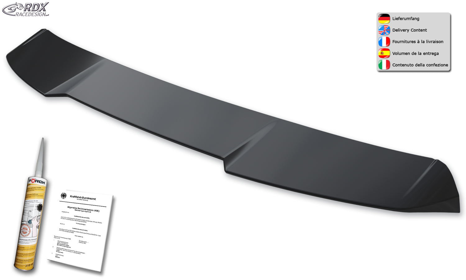 RDX Dachspoiler für VW Touran 5T 2015+ Heckspoiler Spoiler