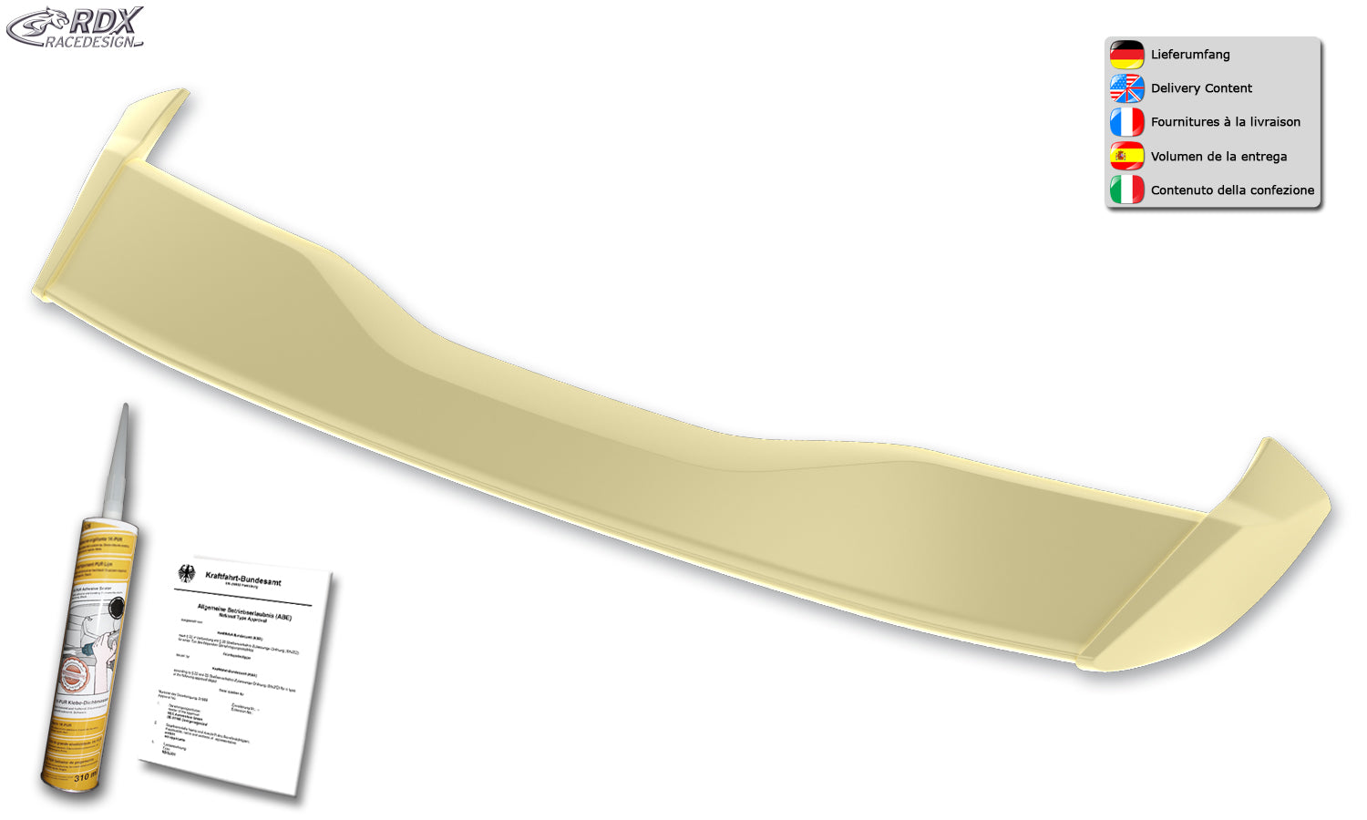 RDX Dachspoiler für FORD Focus 3 Turnier Kombi ST / ST-Line