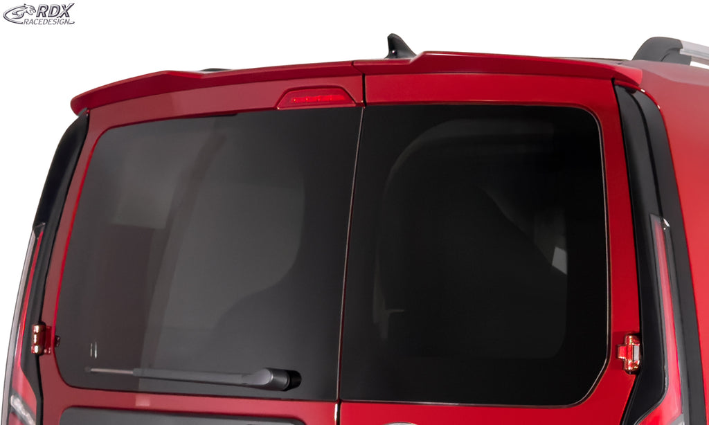RDX Dachspoiler für VW Caddy SB 2K 2KN (2020+) & FORD Tourneo Connect SK SKN (2022+) mit geteilter Heckklappe Flügeltüren Heckspoiler Spoiler Flügeltürer
