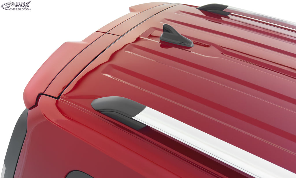 RDX Dachspoiler für VW Caddy SB 2K 2KN (2020+) & FORD Tourneo Connect SK SKN (2022+) mit geteilter Heckklappe Flügeltüren Heckspoiler Spoiler Flügeltürer