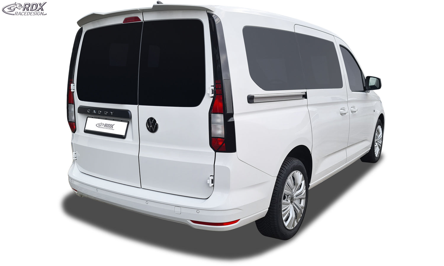 RDX Dachspoiler für VW Caddy SB 2K 2KN (2020+) & FORD Tourneo Connect SK SKN (2022+) mit geteilter Heckklappe Flügeltüren Heckspoiler Spoiler Flügeltürer