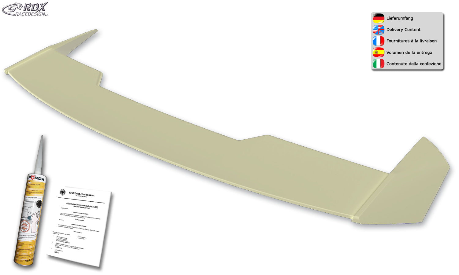 RDX Dachspoiler für OPEL Astra K (2015-2021) Heckspoiler Spoiler