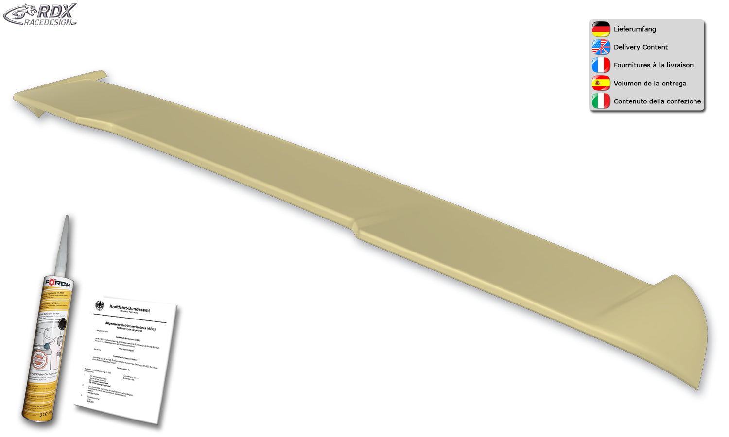 RDX Dachspoiler für DACIA Sandero 3 (DJF) 2020+ Heckspoiler Spoiler
