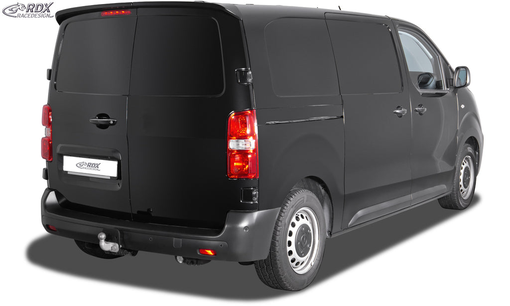 RDX Dachspoiler für CITROEN Jumpy / SpaceTourer, FIAT Scudo / Ulyssee, OPEL Zafira Life / Vivaro, PEUGEOT Expert / Traveller, TOYOTA ProAce / ProAce Verso Flügeltürer Heckspoiler Spoiler