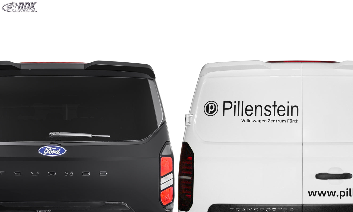 RDX Dachspoiler für FORD Transit Custom & Tourneo Custom (2023+) / VW Transporter & Caravelle (2025+) Heckspoiler Spoiler