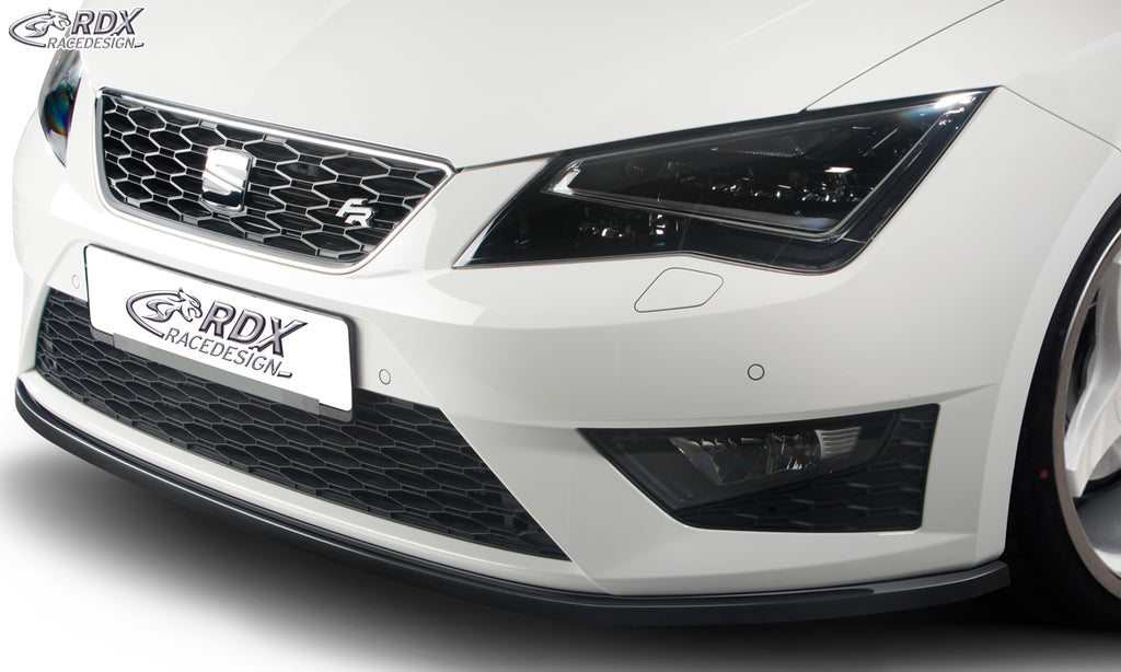 RDX Frontspoiler für SEAT Leon 5F FR + Cupra / Leon 5F SC FR + Cupra / Leon 5F ST FR + Cupra Frontlippe Front Ansatz Vorne Spoilerlippe Schwert