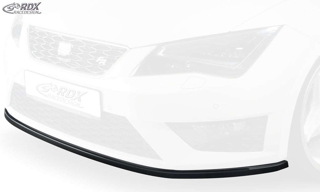 RDX Frontspoiler für SEAT Leon 5F FR + Cupra / Leon 5F SC FR + Cupra / Leon 5F ST FR + Cupra Frontlippe Front Ansatz Vorne Spoilerlippe Schwert