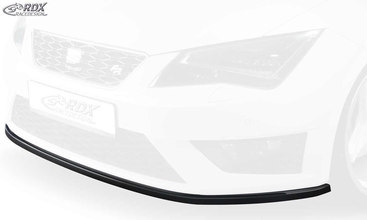 RDX Frontspoiler für SEAT Leon 5F FR + Cupra / Leon 5F SC FR + Cupra / Leon 5F ST FR + Cupra Frontlippe Front Ansatz Vorne Spoilerlippe Schwert