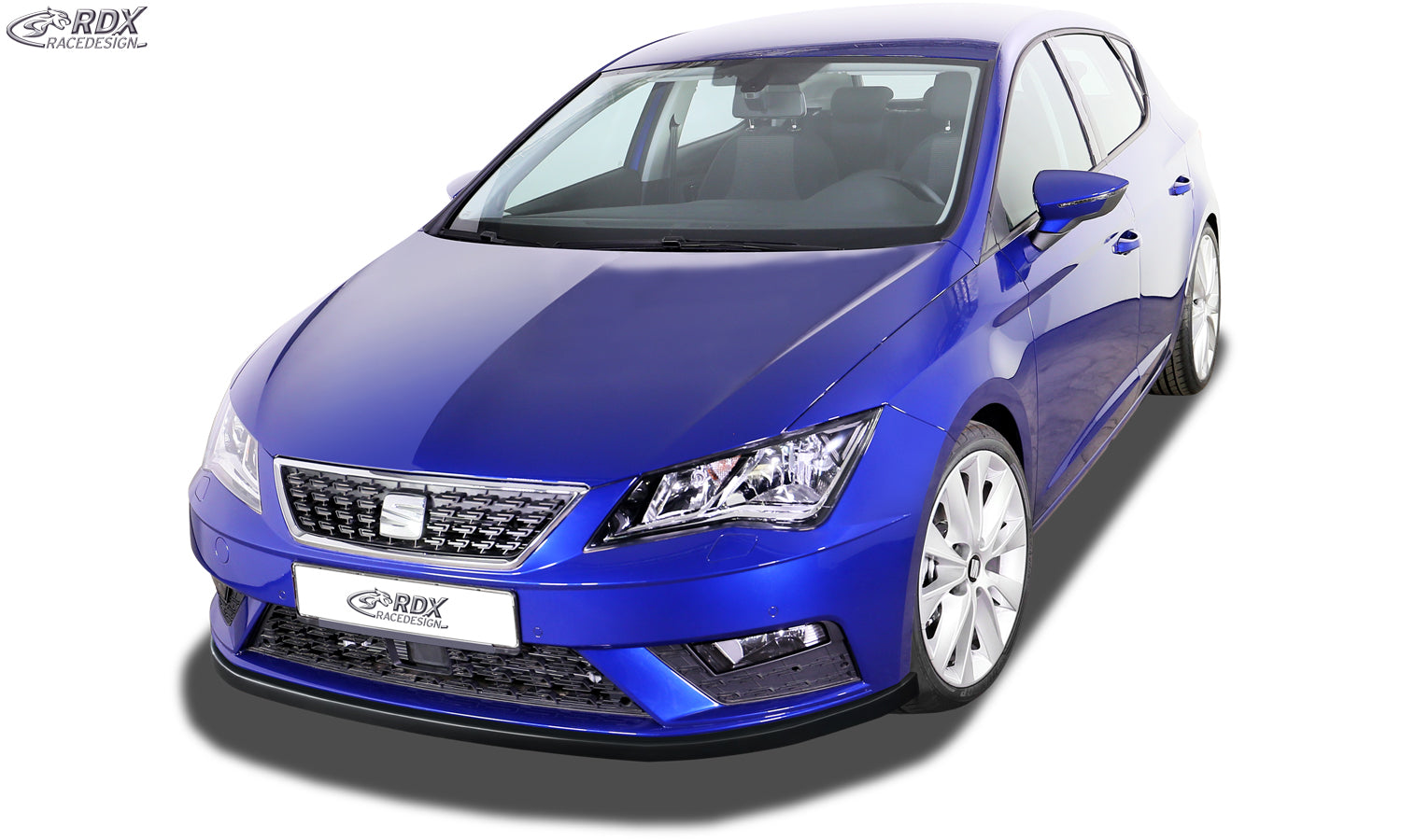RDX Frontspoiler für SEAT Leon 5F Facelift 2017+ (auch SC und ST) Frontlippe Front Ansatz Vorne Spoilerlippe Schwert