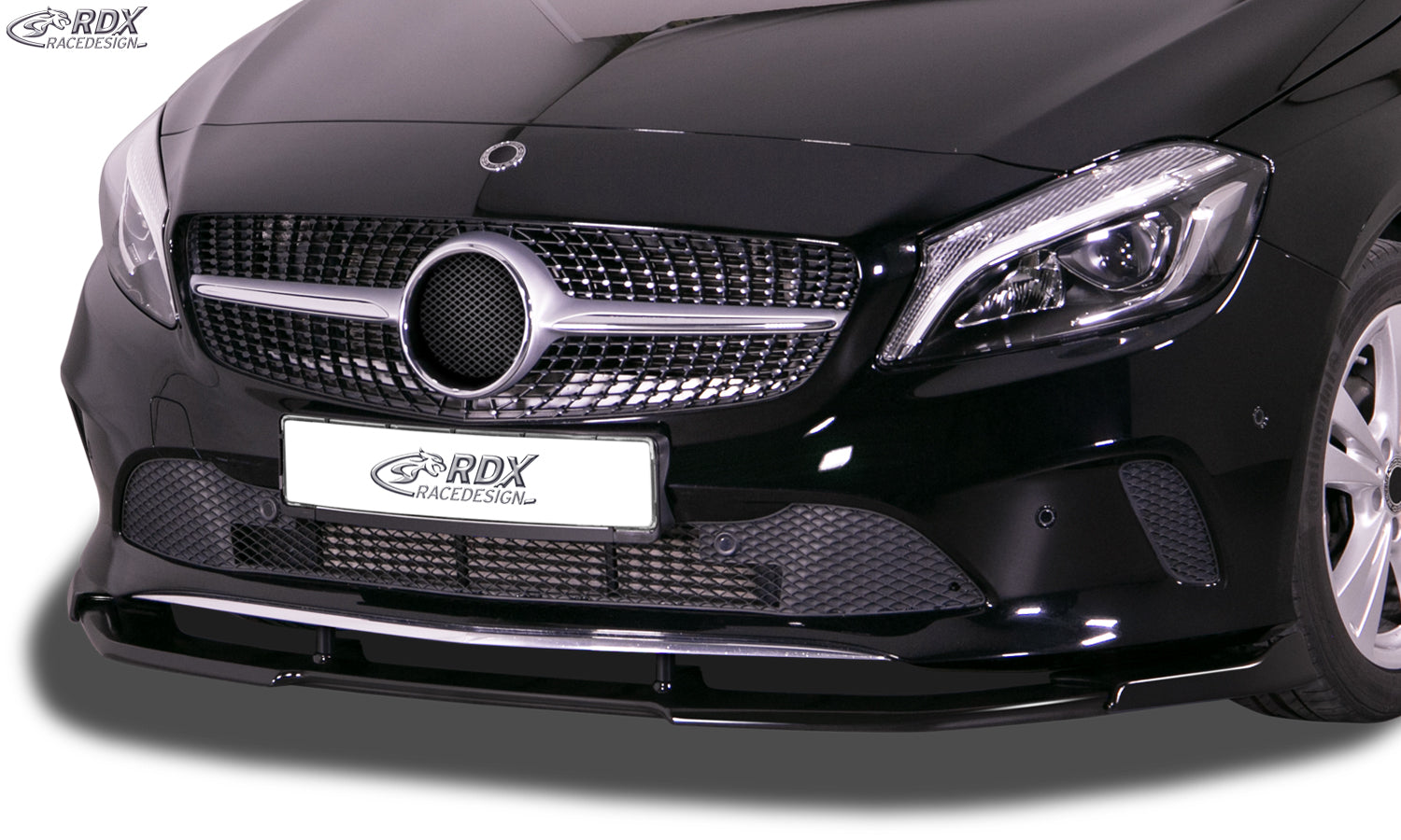 RDX Frontspoilerlippe VARIO-X für MERCEDES A-Klasse W176 (2015-2018) Frontlippe Front Ansatz Vorne Spoilerlippe